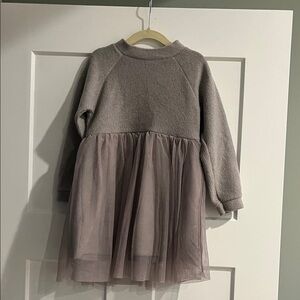Zara Kids Dress in Gray and Purple